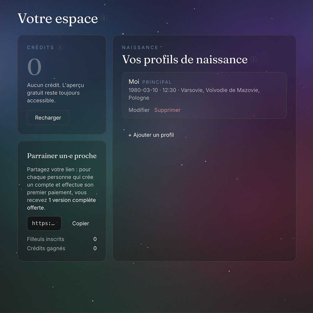 Parcours utilisateur Filigrane en trois étapes